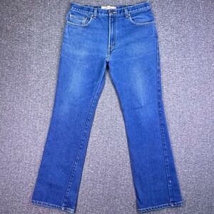 Levis 517 Jeans Men 35x32 Blue Bootcut Denim Western Cowboy Rodeo Retro Tag38x34